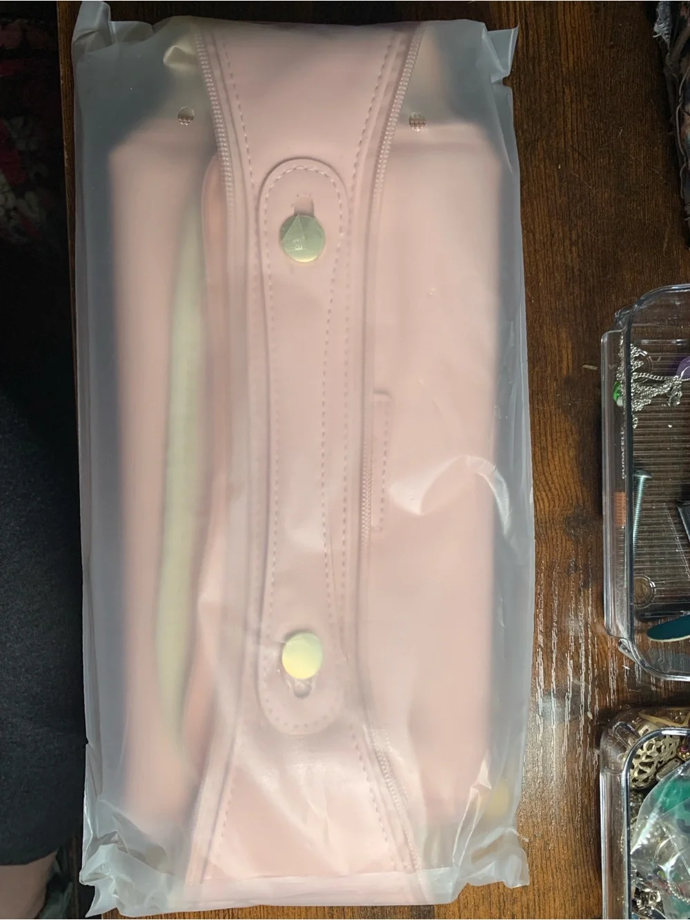 Barefoot Caribou Pink Travel Cosmetic Bag